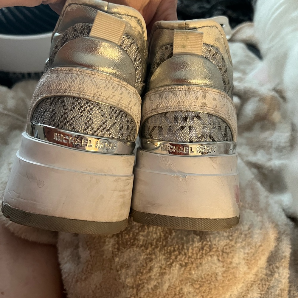 Michael Kors Gray and White Sneakers - Picture 3 of 6